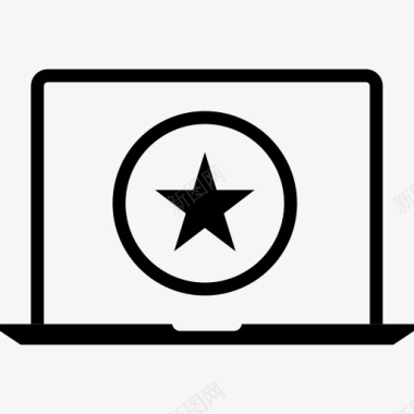 喜欢最喜欢的笔记本电脑标志特殊明星图标图标