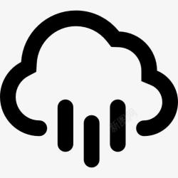 天气的符号降雨云图标高清图片