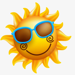 戴太阳镜女人戴太阳镜的笑脸太阳矢量图高清图片