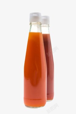 透明玻璃瓶子番茄酱包装和蒜蓉酱素材