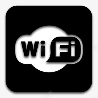 应用程序WiFi黑色图标图标