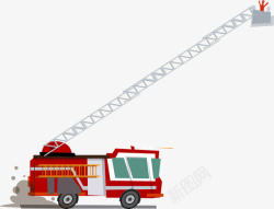 救火工具消防车案矢量图高清图片