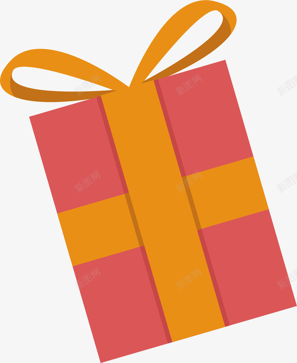 精致的礼物盒矢量图ai免抠素材_88icon https://88icon.com 包装纸 卡通 带子 惊喜 礼包 红色 矢量图