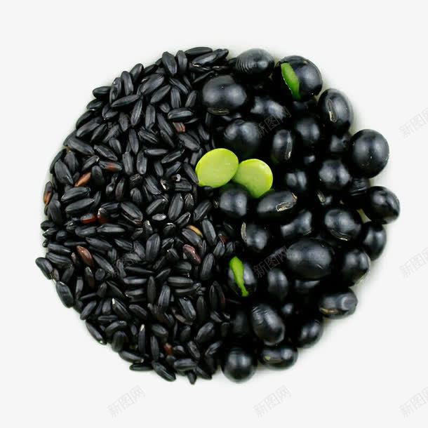 黑色食物黑米png免抠素材_88icon https://88icon.com 五谷杂粮 农作物种子 种子 豆类 黑米 黑色食物 黑豆