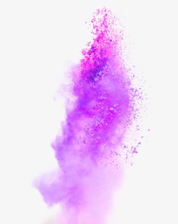 紫色清新粉尘效果元素素材