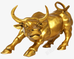 金融牛市创意凶猛的动物金牛高清图片