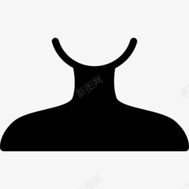 人体颈部图标图标