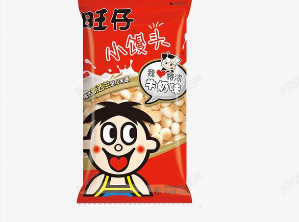 旺仔小馒头png免抠素材_88icon https://88icon.com 旺旺 牛奶味 零食 饼干