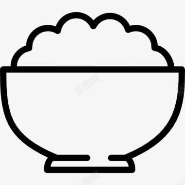 一碗白米饭图标图标