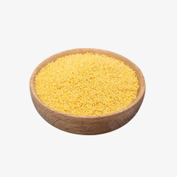 木碗黄小米新小米月子米实物素材