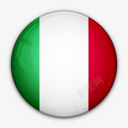 国旗意大利对世界标志图标图标