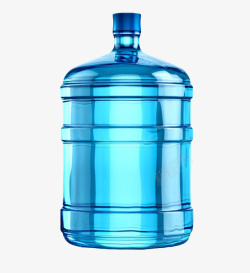 蓝色解渴清澈清甜塑料瓶饮用水实素材