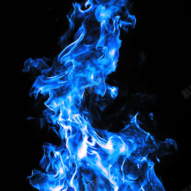 蓝色火焰背景背景