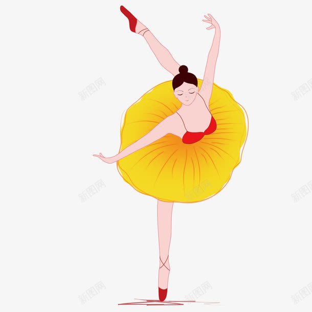 芭蕾舞演员png免抠素材_88icon https://88icon.com 女孩 演员 红色 美丽 舞蹈 芭蕾舞 跳舞 金色