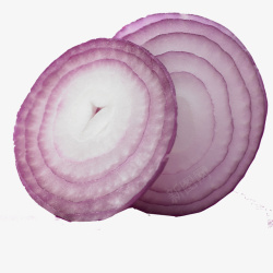 紫色洋葱切片实物素材