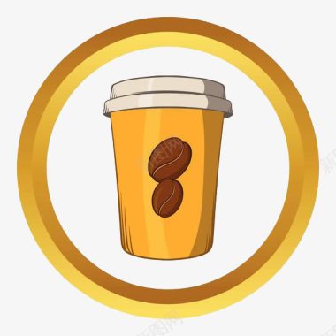 提神咖啡标志图标图标