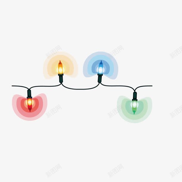 彩灯灯珠png免抠素材_88icon https://88icon.com 图案 彩灯 灯珠 装饰灯