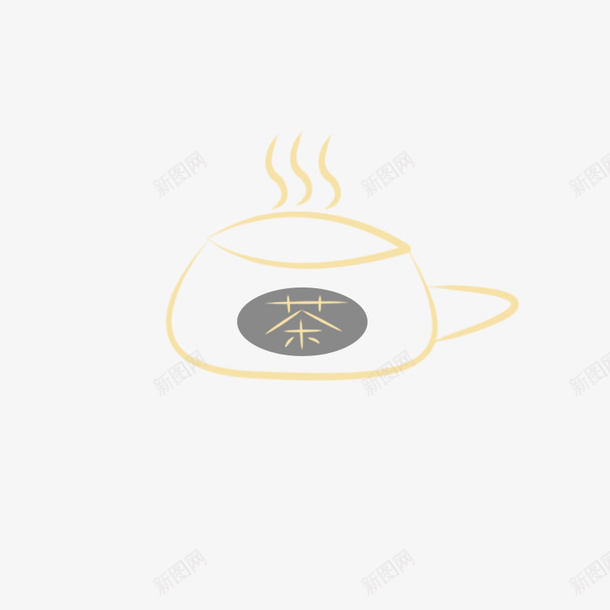 一杯茶手绘卡通png免抠素材_88icon https://88icon.com 杯子 清茶 茶 茶杯