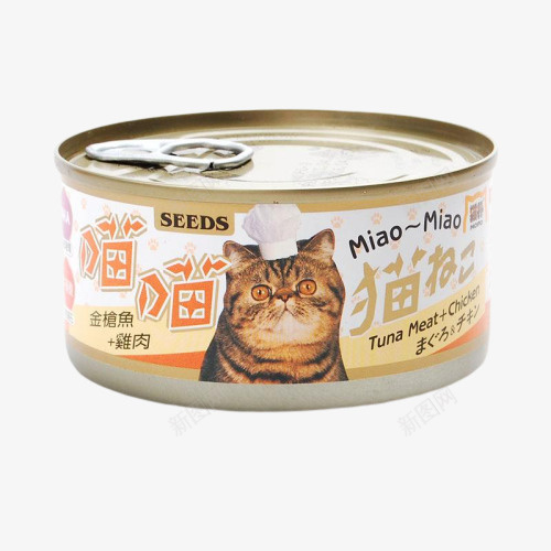 猫咪罐头图png免抠素材_88icon https://88icon.com 免抠 吃的 喵咪粮食 实物 猫粮 罐头