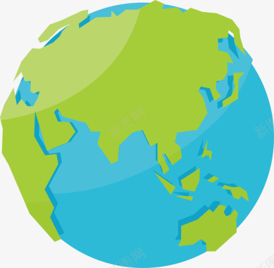 绿色PNG地球一小时环境保护节能地球印度矢量图图标图标
