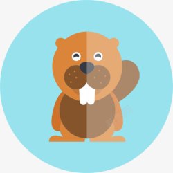 河狸河狸图标高清图片