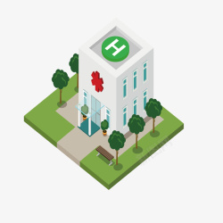 房屋建设医院公共用地矢量图高清图片