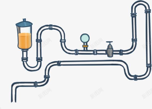 创意水管png免抠素材_88icon https://88icon.com 创意连接管 卡通水管 容器 水管 管子