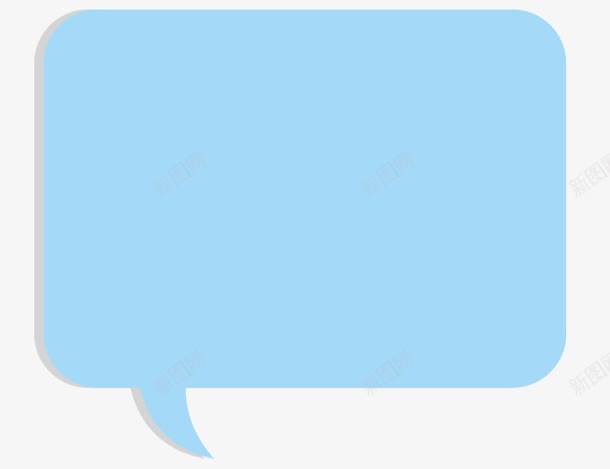 蓝色对话框联想框装饰png免抠素材_88icon https://88icon.com 对话框 联想 蓝色 装饰