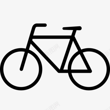 共享单车手绘自行车图标图标