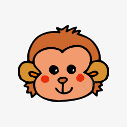 猴子头可爱小猴头高清图片
