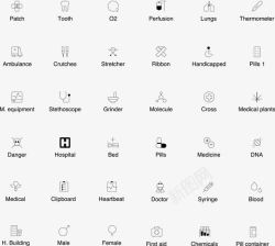 医疗标png药品医疗线型标icon图标高清图片