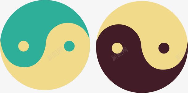太极八卦组图png免抠素材_88icon https://88icon.com 八卦 太极 形状 色彩 阴阳