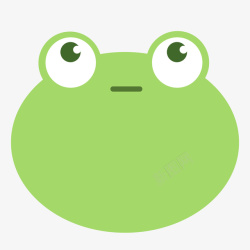 绿色圆弧青蛙元素矢量图素材