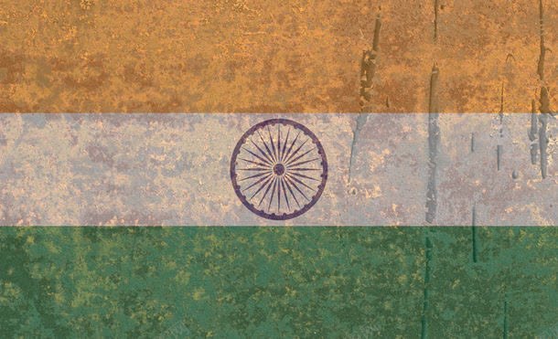 复古印度国旗背景
