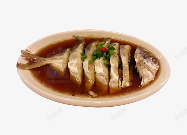 煮熟的鲳鱼菜品海鲜类食物psd免抠素材_88icon https://88icon.com 海鲜类 食物 餐饮 鲳鱼