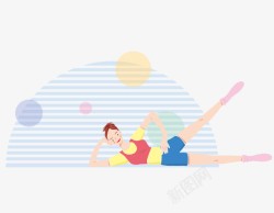 练习瑜珈瑜珈女孩高清图片