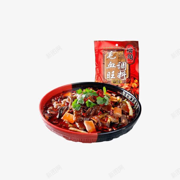 桥头麻辣毛血旺调料香锅冒菜调味png免抠素材_88icon https://88icon.com 产品实物 冒菜 水煮肉片调料 麻辣烫火锅底料