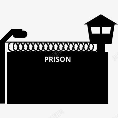 刑罚制度监狱图标图标