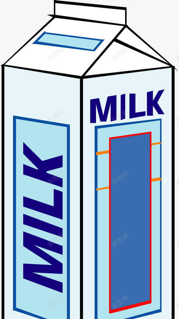 蓝色的鲜牛奶png免抠素材_88icon https://88icon.com 可口 奶香味 新鲜美味 蓝色 诱人 雪白色 香醇 鲜牛奶