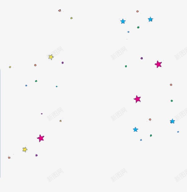 星空png免抠素材_88icon https://88icon.com 小星星 浪漫 点缀 粉黄蓝 装饰