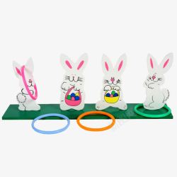儿童玩具兔子可爱兔子套环游戏高清图片