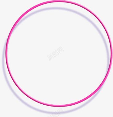 粉色圆形立体圆圈图标图标