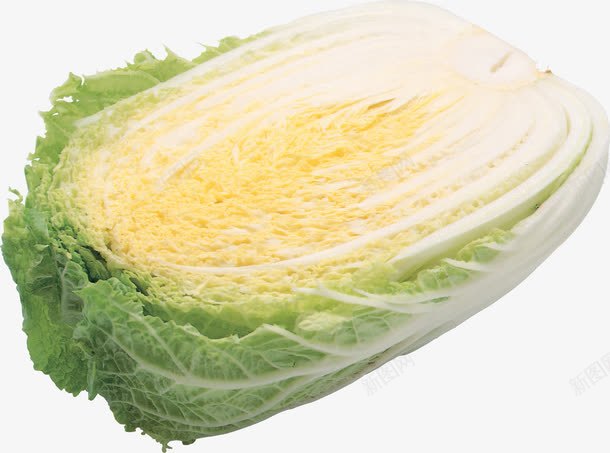 切开的新鲜大白菜png免抠素材_88icon https://88icon.com 产品实物 切割蔬菜 新鲜蔬菜 绿色食材