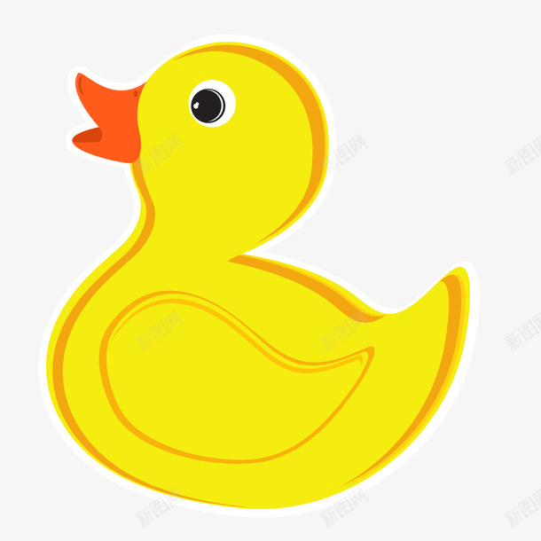 卡通黄色的小鸭子png免抠素材_88icon https://88icon.com 动物设计 卡通 小鸭子 玩具设计 黄色