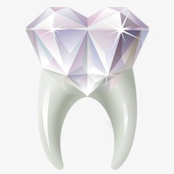 牙齿病菌牙齿与钻石高清图片