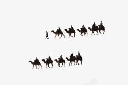 骑骆驼的队伍素材