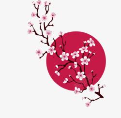 日本樱花风景装饰素材浪漫樱花高清图片