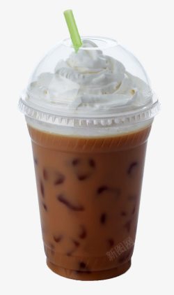 冰咖啡咖啡奶盖高清图片