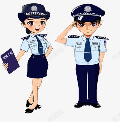 卡通警察png免抠素材_88icon https://88icon.com 公安 卡通 卡通人物 警察