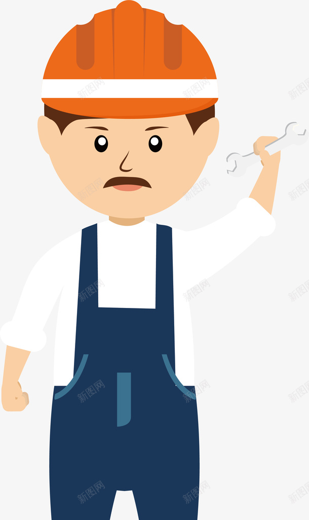 五一劳动节卡通人物工人矢量图ai免抠素材_88icon https://88icon.com 保安 保安员 军人 劳动 医生 卡通 厨师 安全帽 工人 工作 工程师 服务员 矢量图